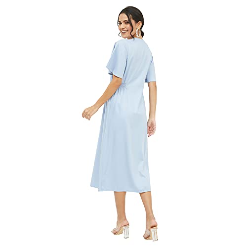 Harpa Women's Polyester A-Line Midi Dress