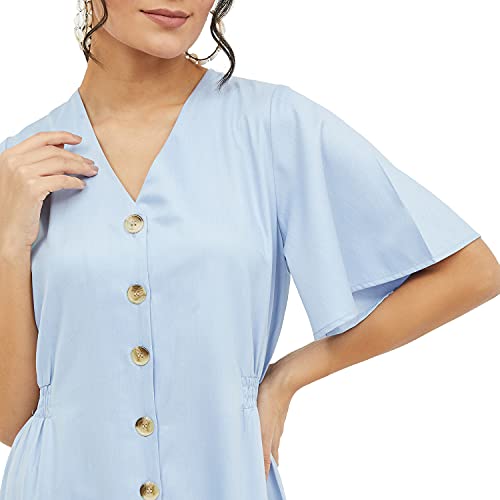 Harpa Women's Polyester A-Line Midi Dress