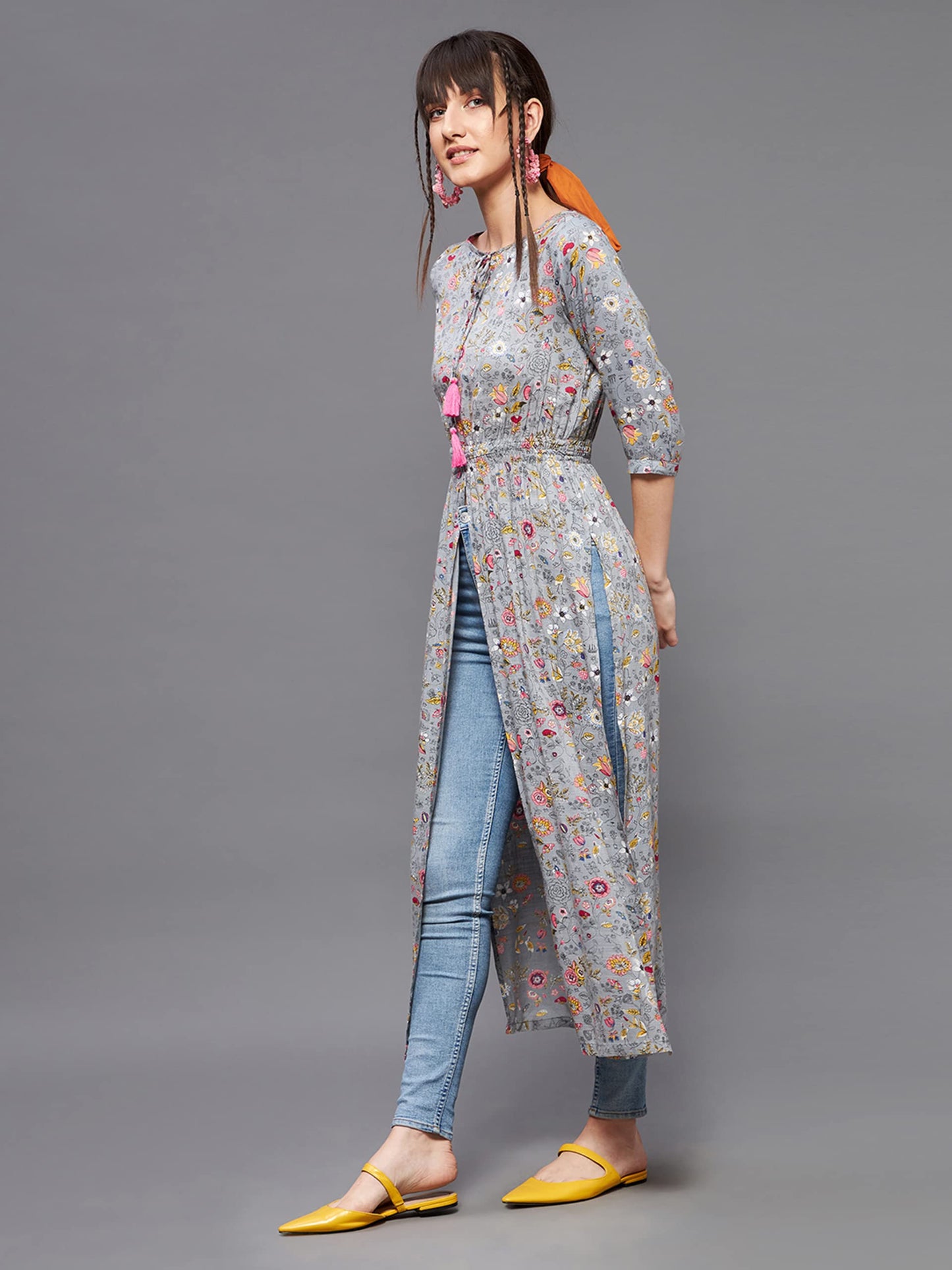 Miss Chase Women's Floral Relaxed Fit Top