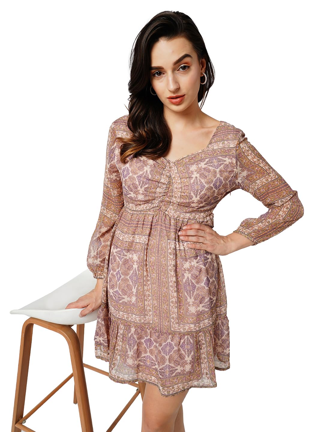 ONLY Women's Polyester Blend Classic Above The Knee Casual Dress