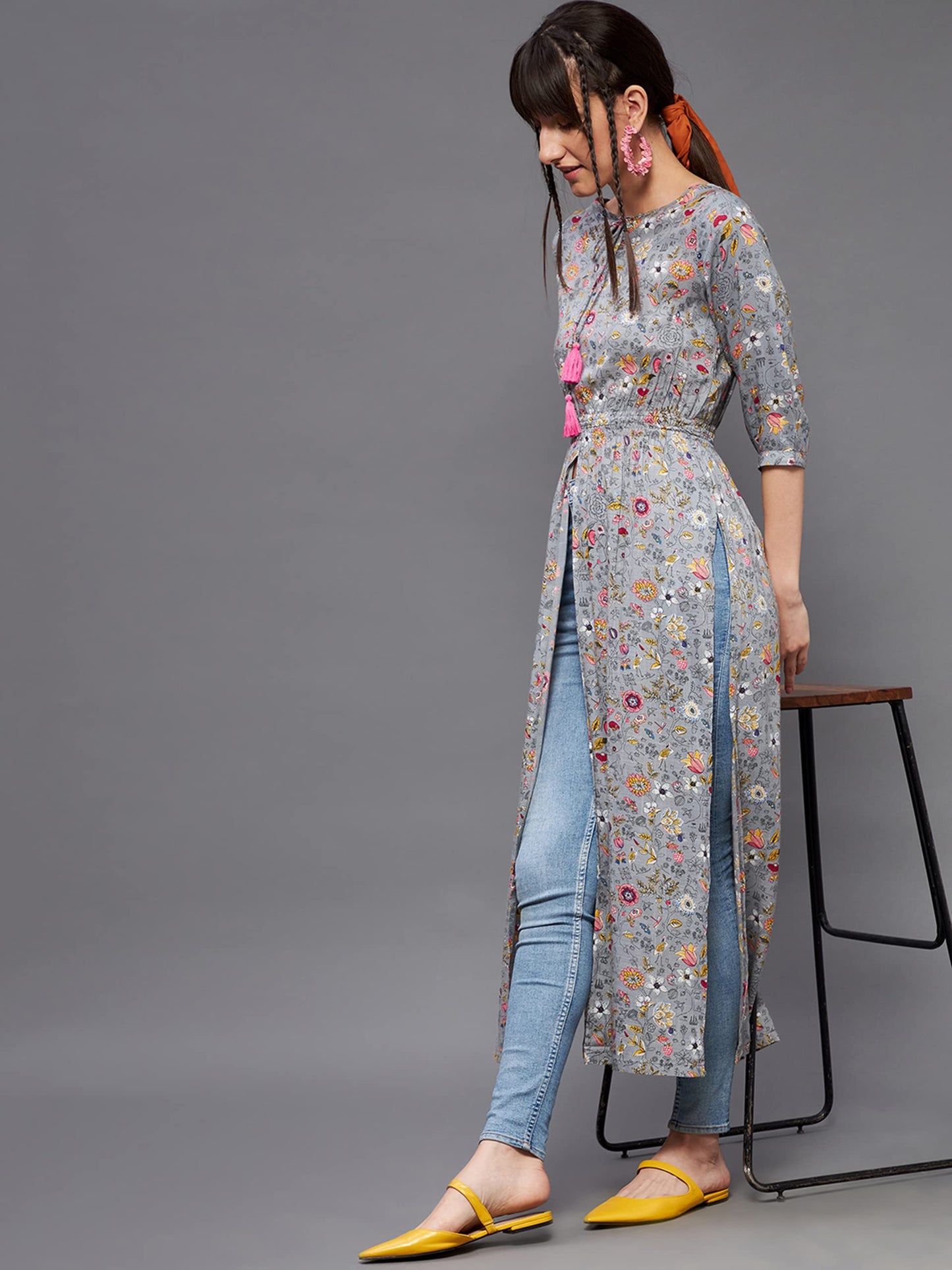 Miss Chase Women's Floral Relaxed Fit Top