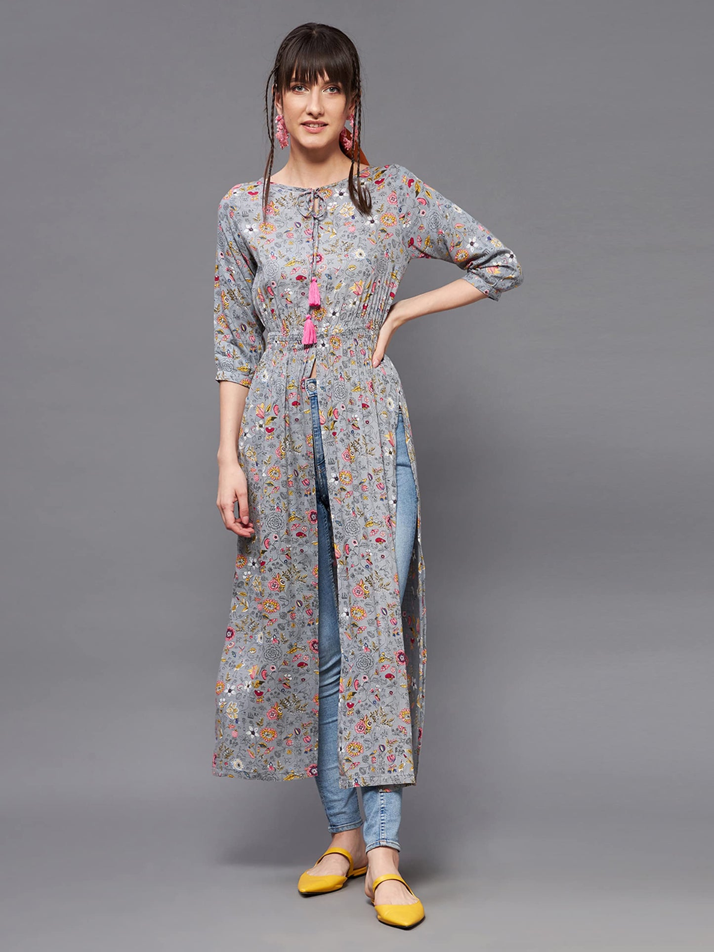 Miss Chase Women's Floral Relaxed Fit Top