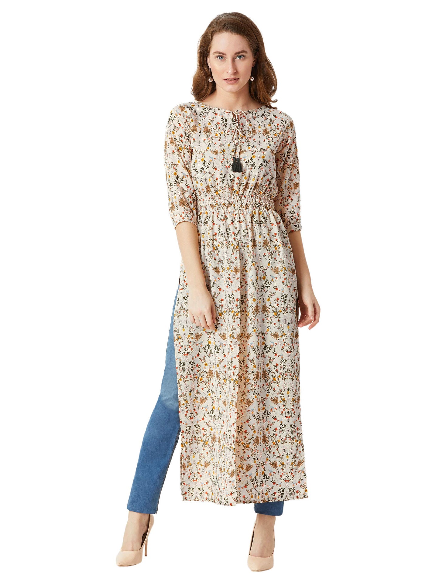 Miss Chase Women's Floral Relaxed Fit Top