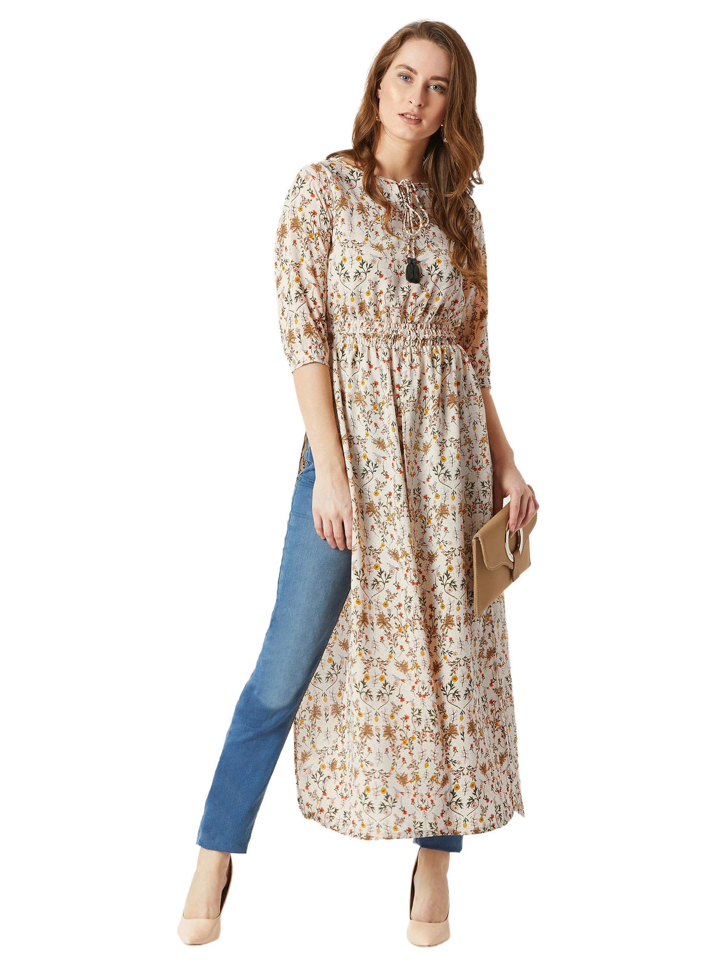 Miss Chase Women's Floral Relaxed Fit Top