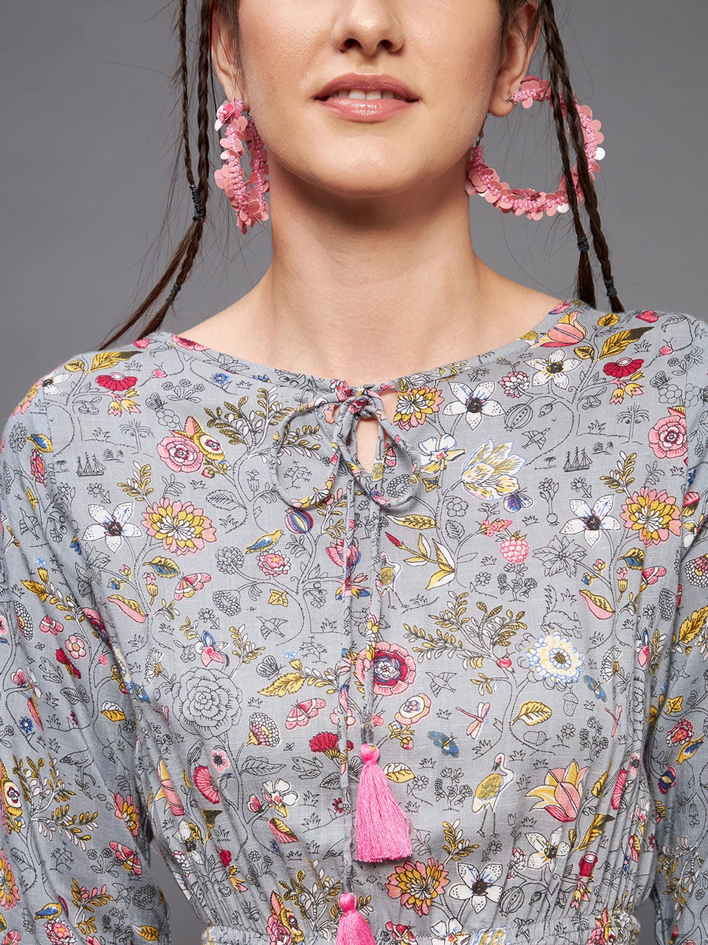 Miss Chase Women's Floral Relaxed Fit Top