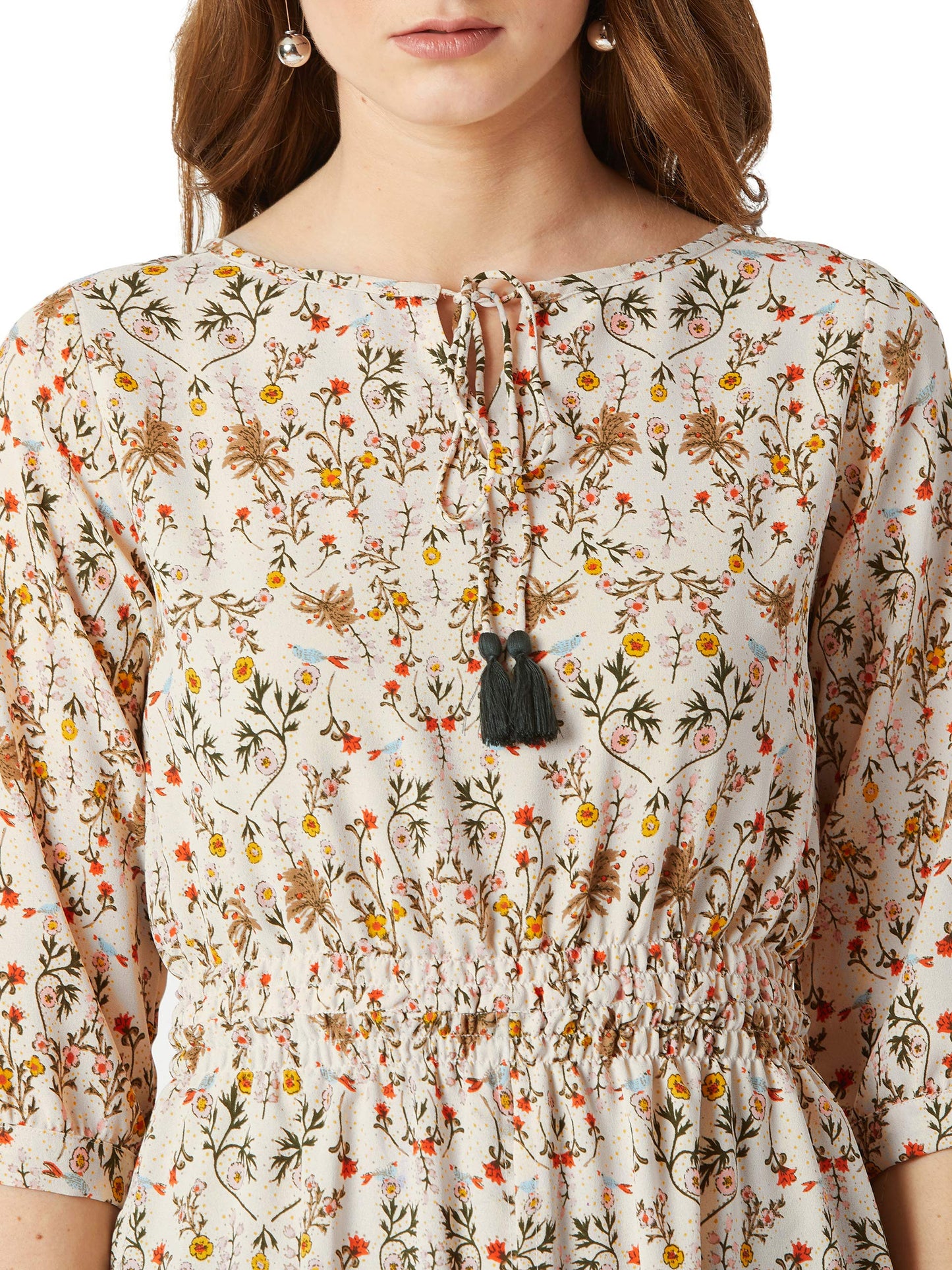 Miss Chase Women's Floral Relaxed Fit Top